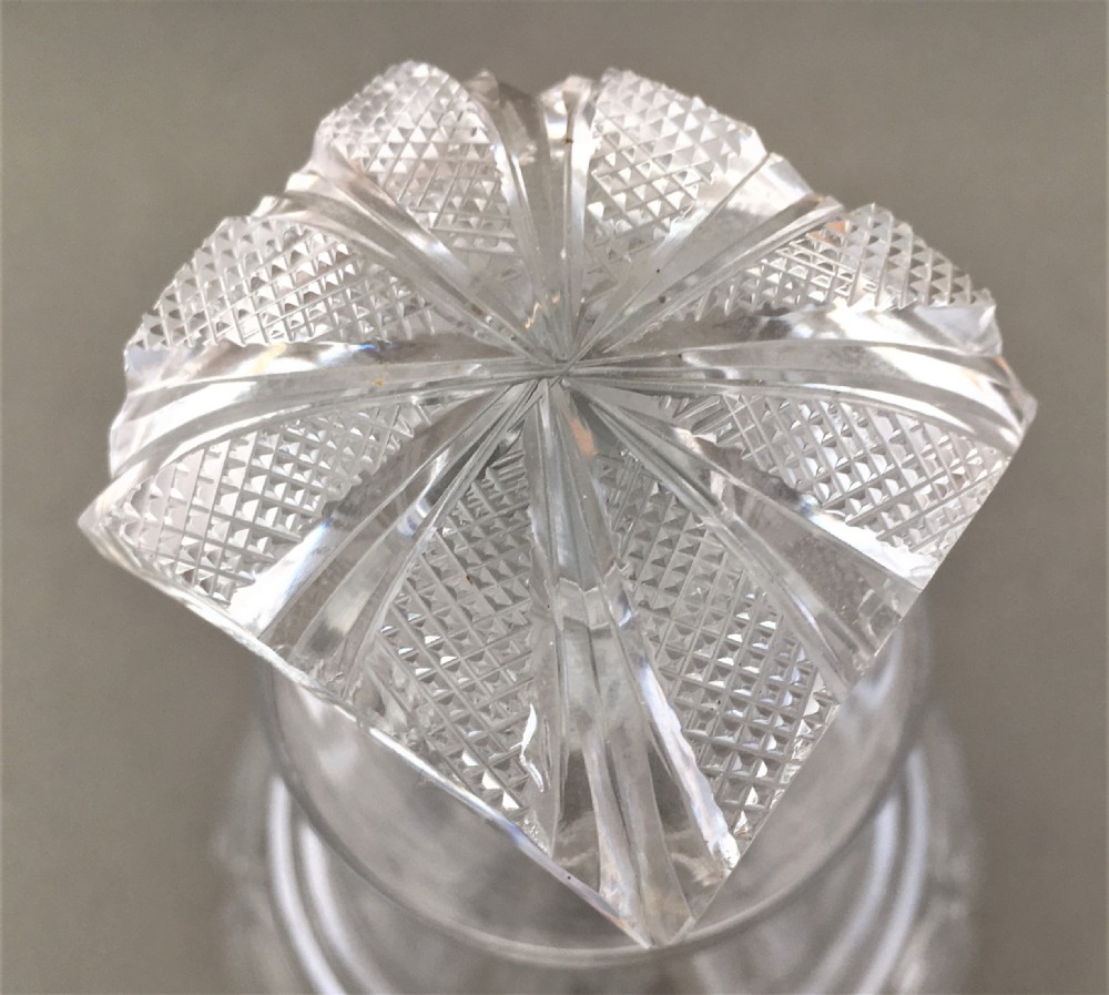 A handsome cut glass Victorian decanter View VII