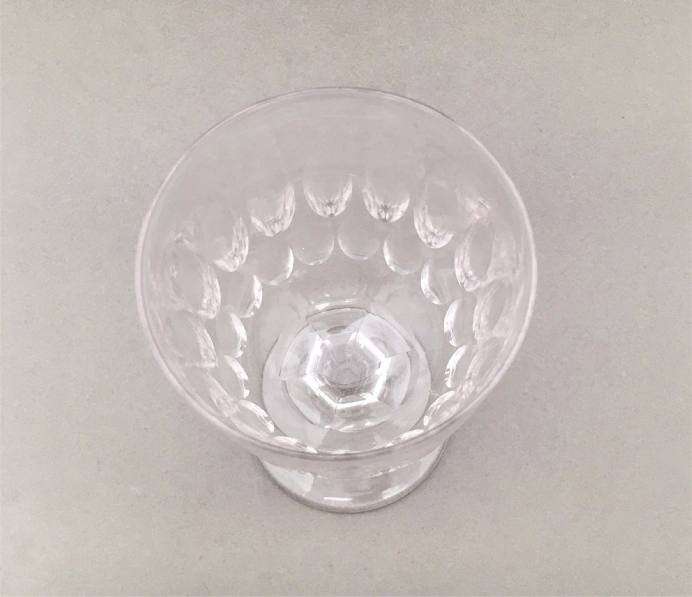 A handsome Victorian thumbnail cut large wine goblet View II