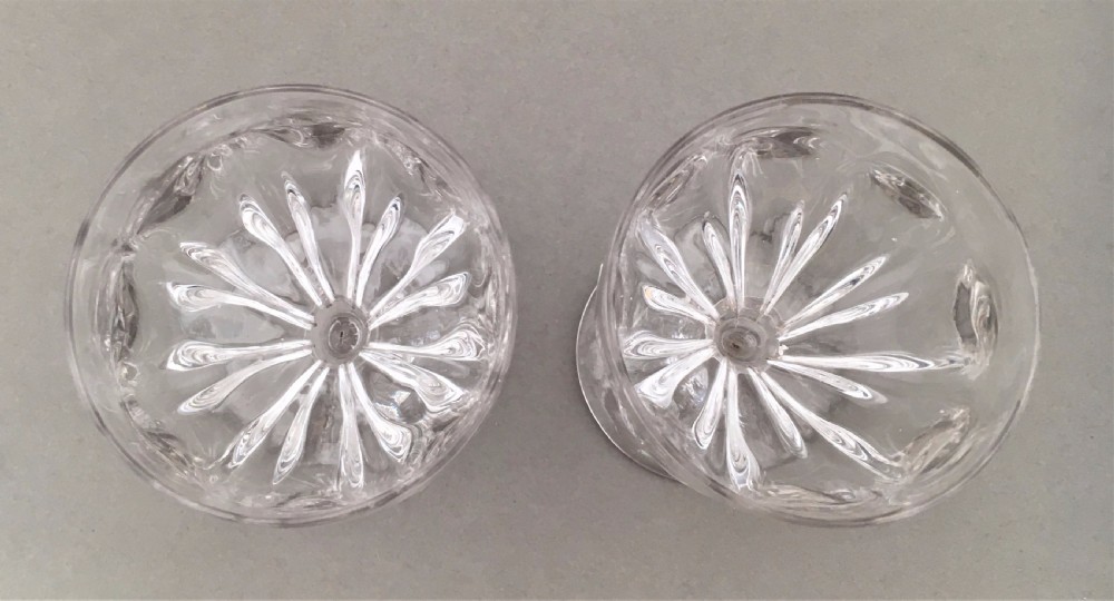 A splendid pair of heavy wrythen early Victorian goblets View III