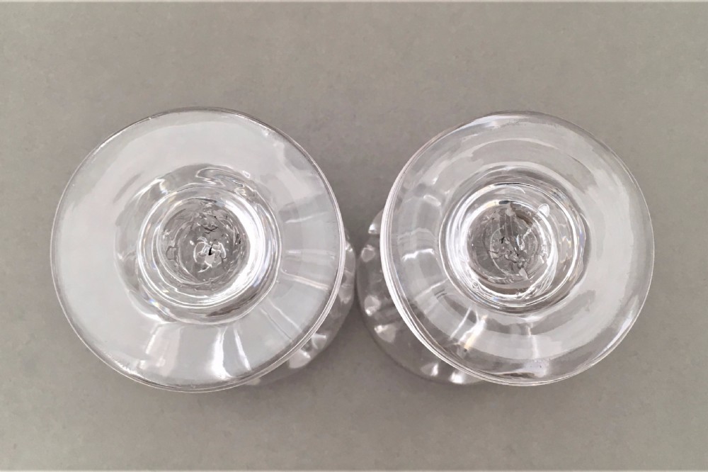A splendid pair of heavy wrythen early Victorian goblets View IV