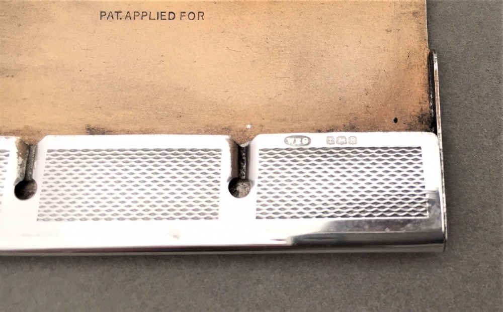 An Excellent silver triple stamp case View VIII