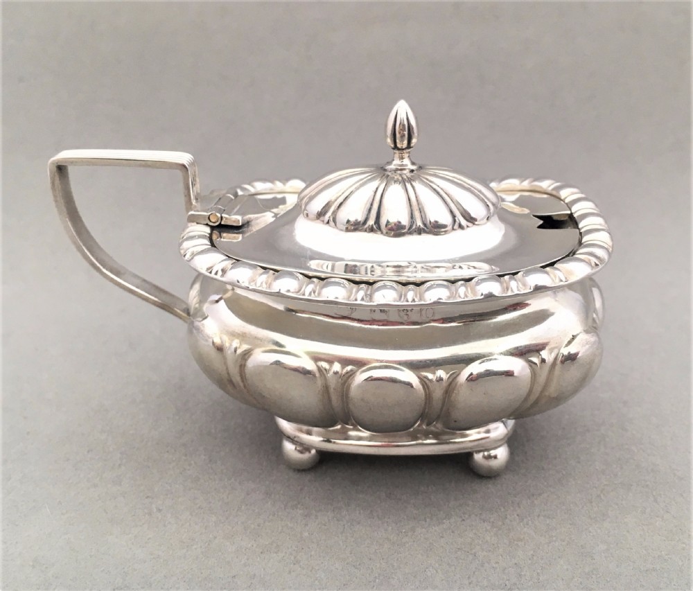 A Victorian Chester silver mustard pot View II