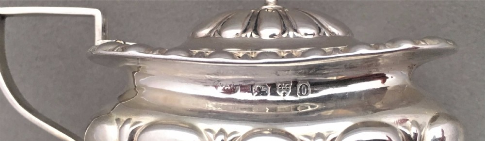 A Victorian Chester silver mustard pot View VI
