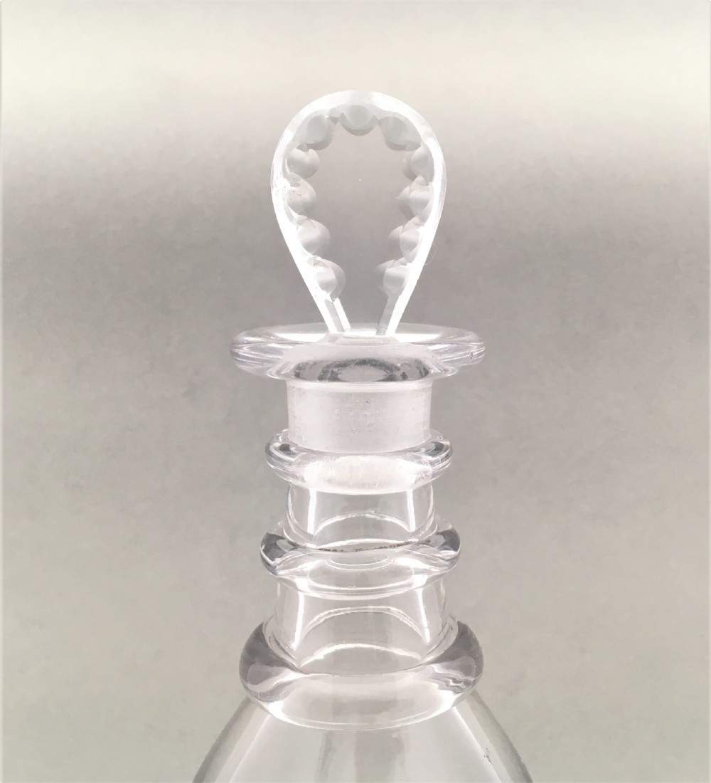An unusual small Georgian liqueur decanter View III