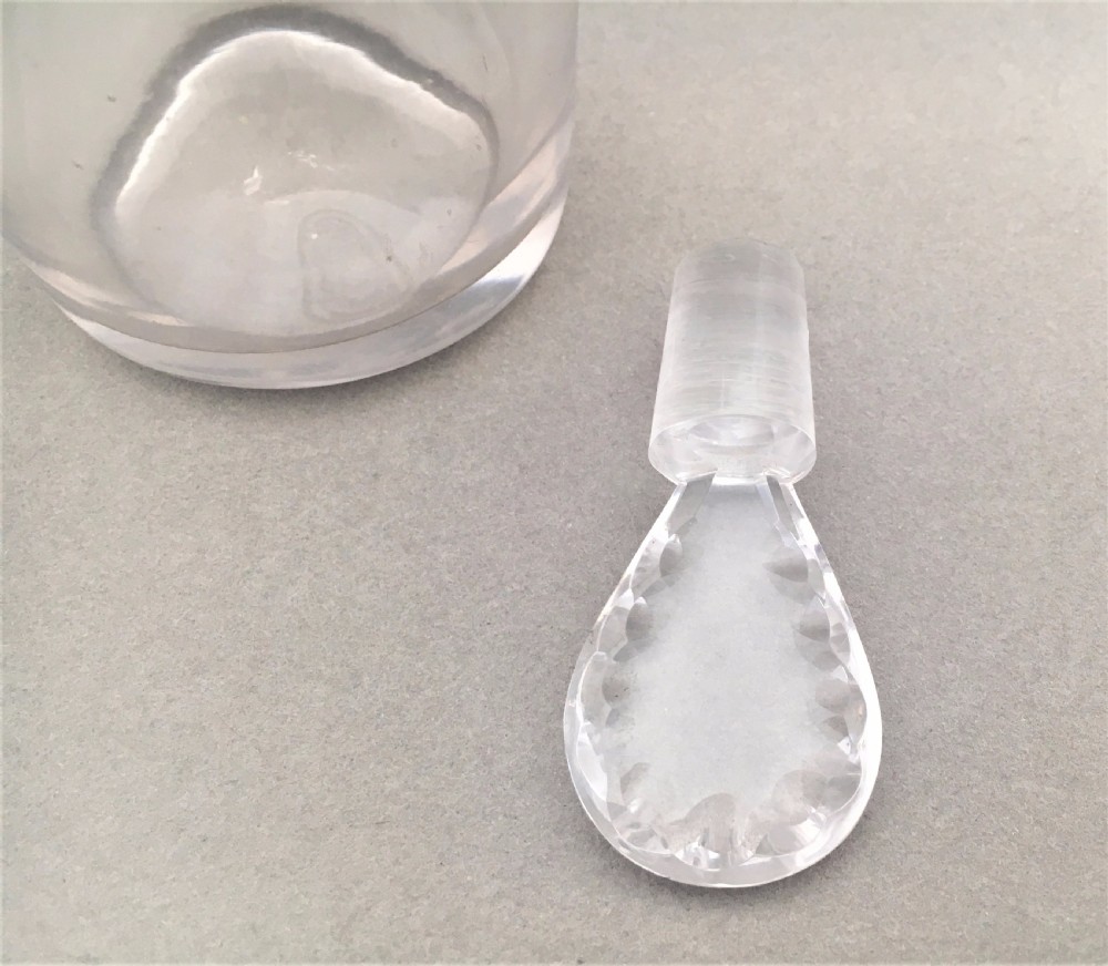 An unusual small Georgian liqueur decanter View V
