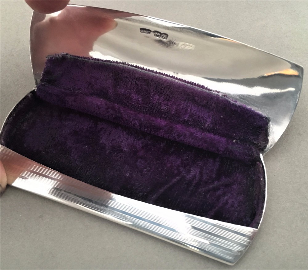 A handsome Chester silver spectacle or glasses case View VIII