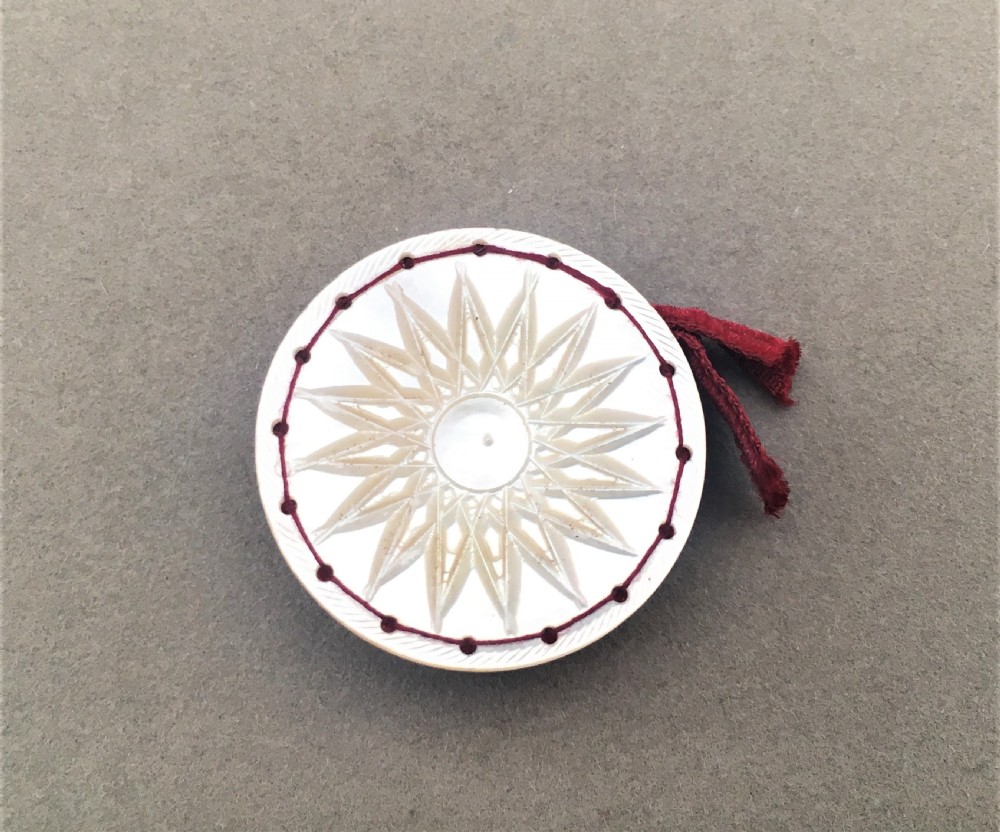 A Charming Victorian Mother of pearl pin cushion View II