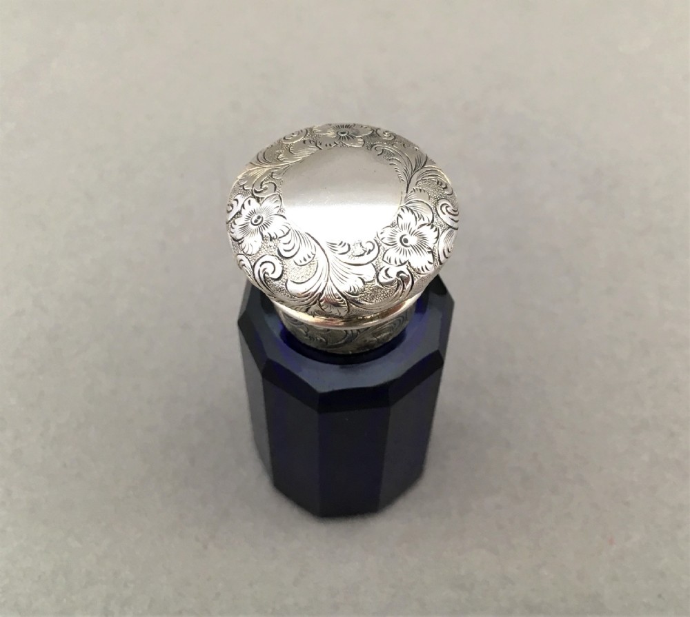 An unusual Victorian silver mounted Scent bottle View VI