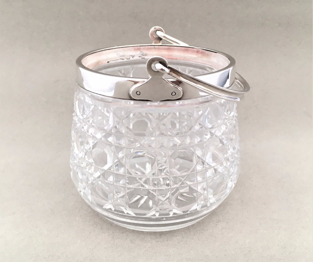 A delightful Victorian silver mounted bowl or preserve pot View IV
