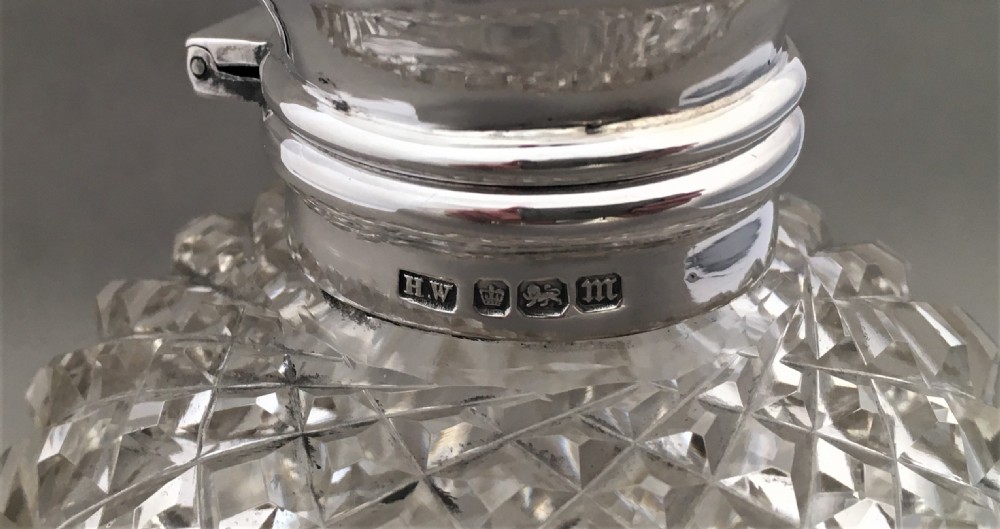A gorgeous Edwardian silver mounted cologne bottle View III