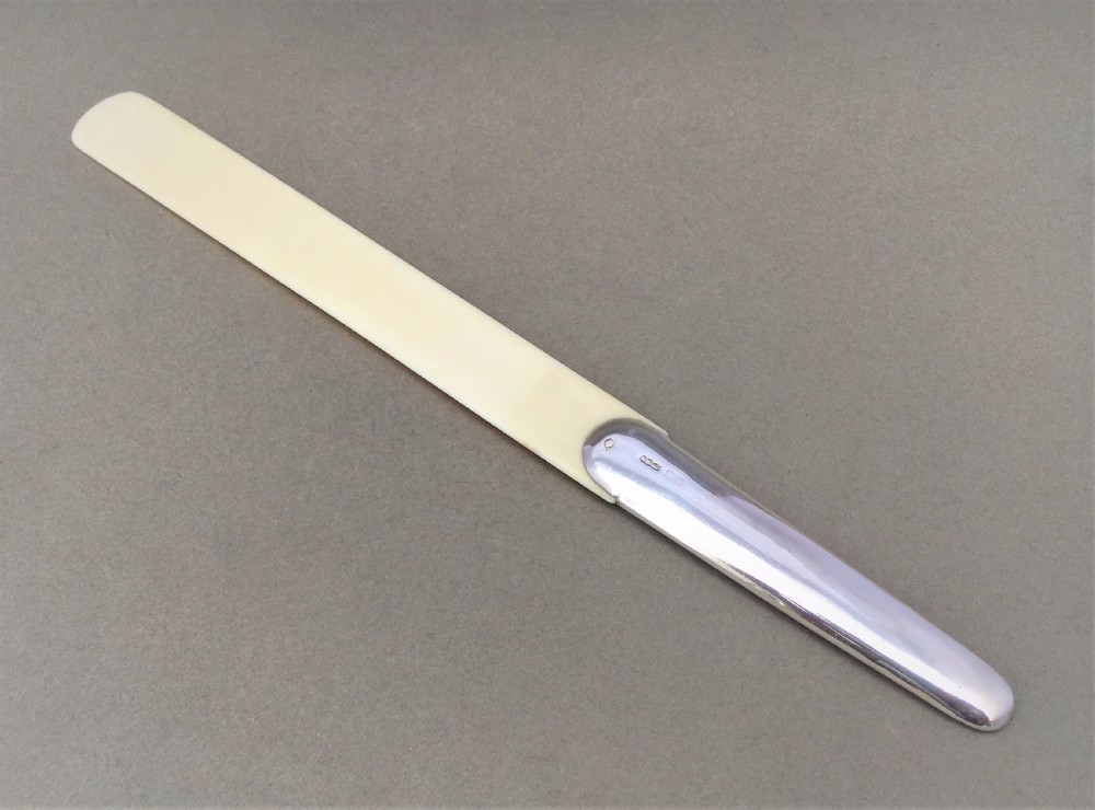 A stylish Sampson Mordan silver letter opener