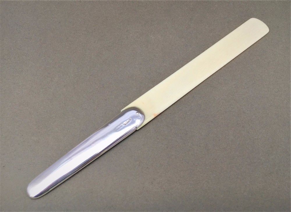 A stylish Sampson Mordan silver letter opener View II