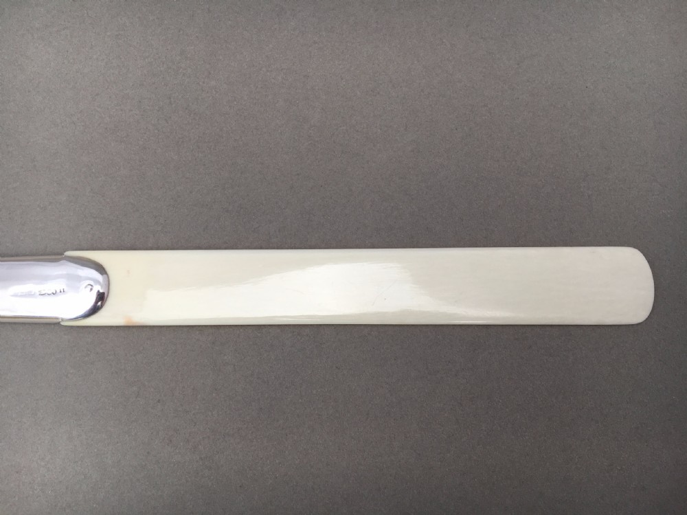 A stylish Sampson Mordan silver letter opener View III