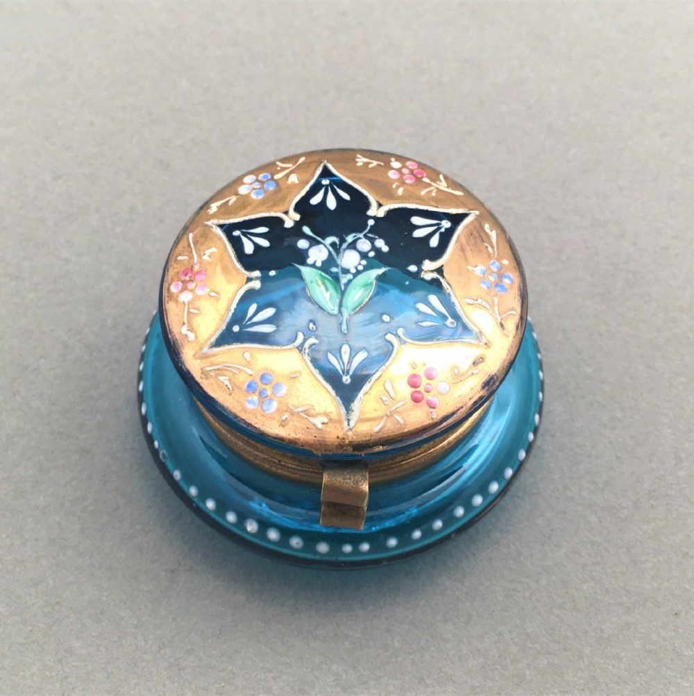 An exquisite french gilded and enamelled trinket pot