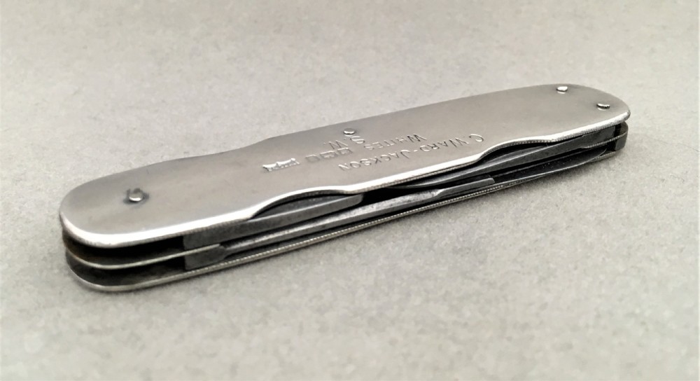 A rare George V silver swiss army knife View IV