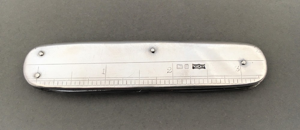 A rare George V silver swiss army knife View VII