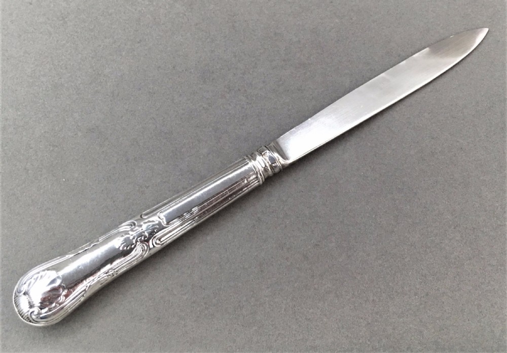 An all silver Georgian letter opener View II