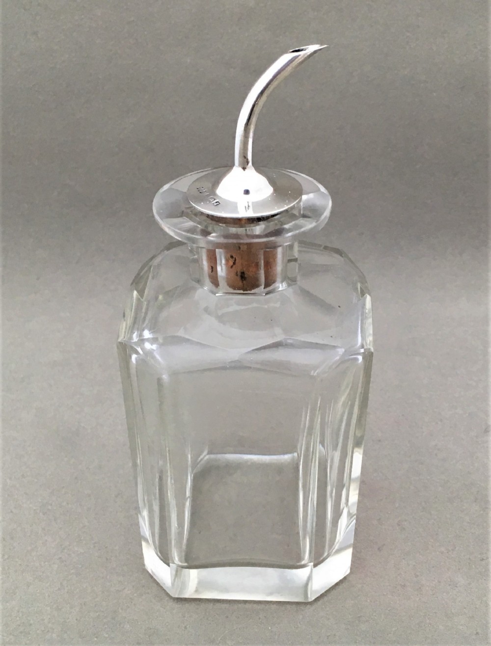 A handsome silver mounted bitters jigger