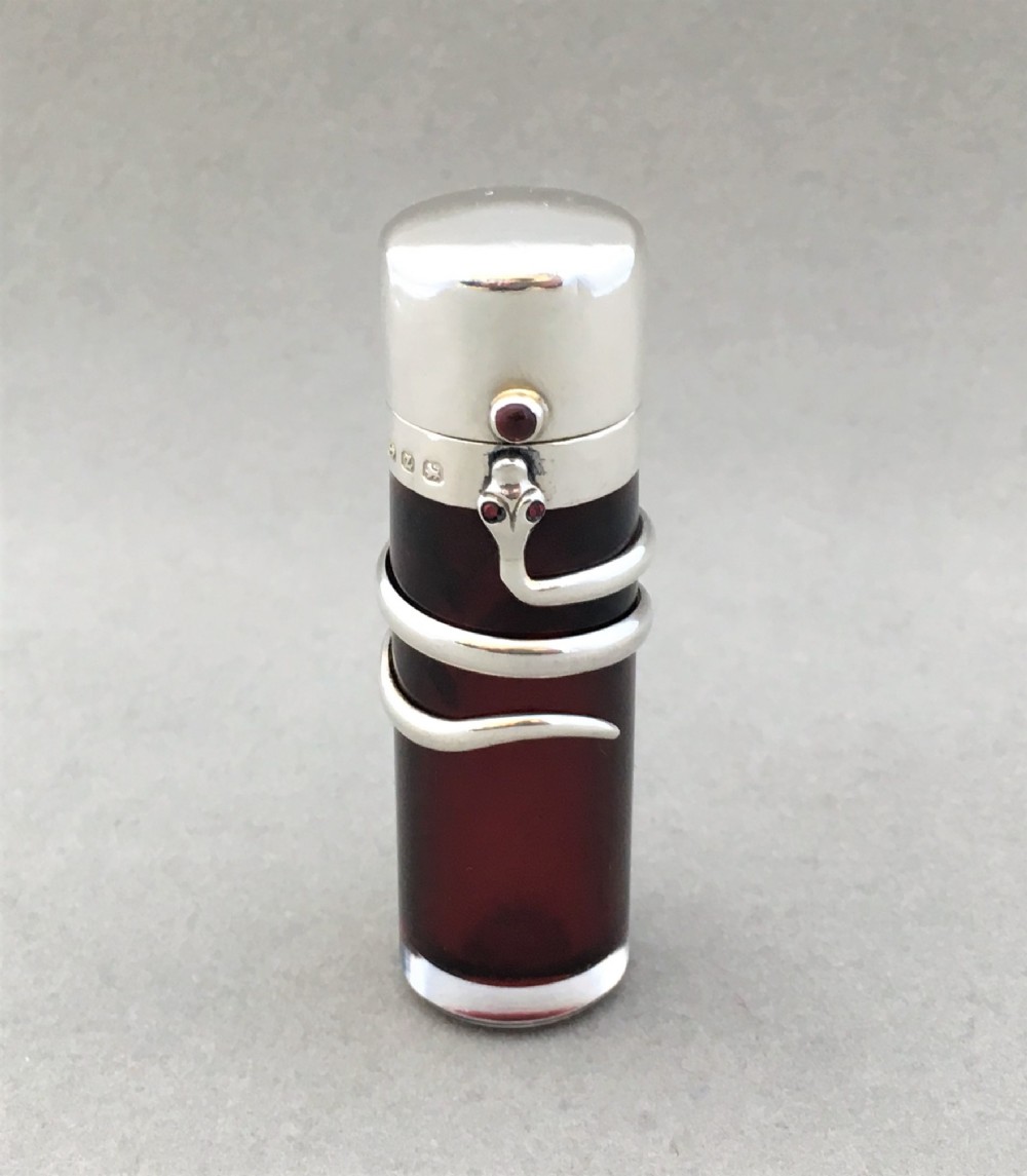 A Stunning Victorian silver scent bottle
