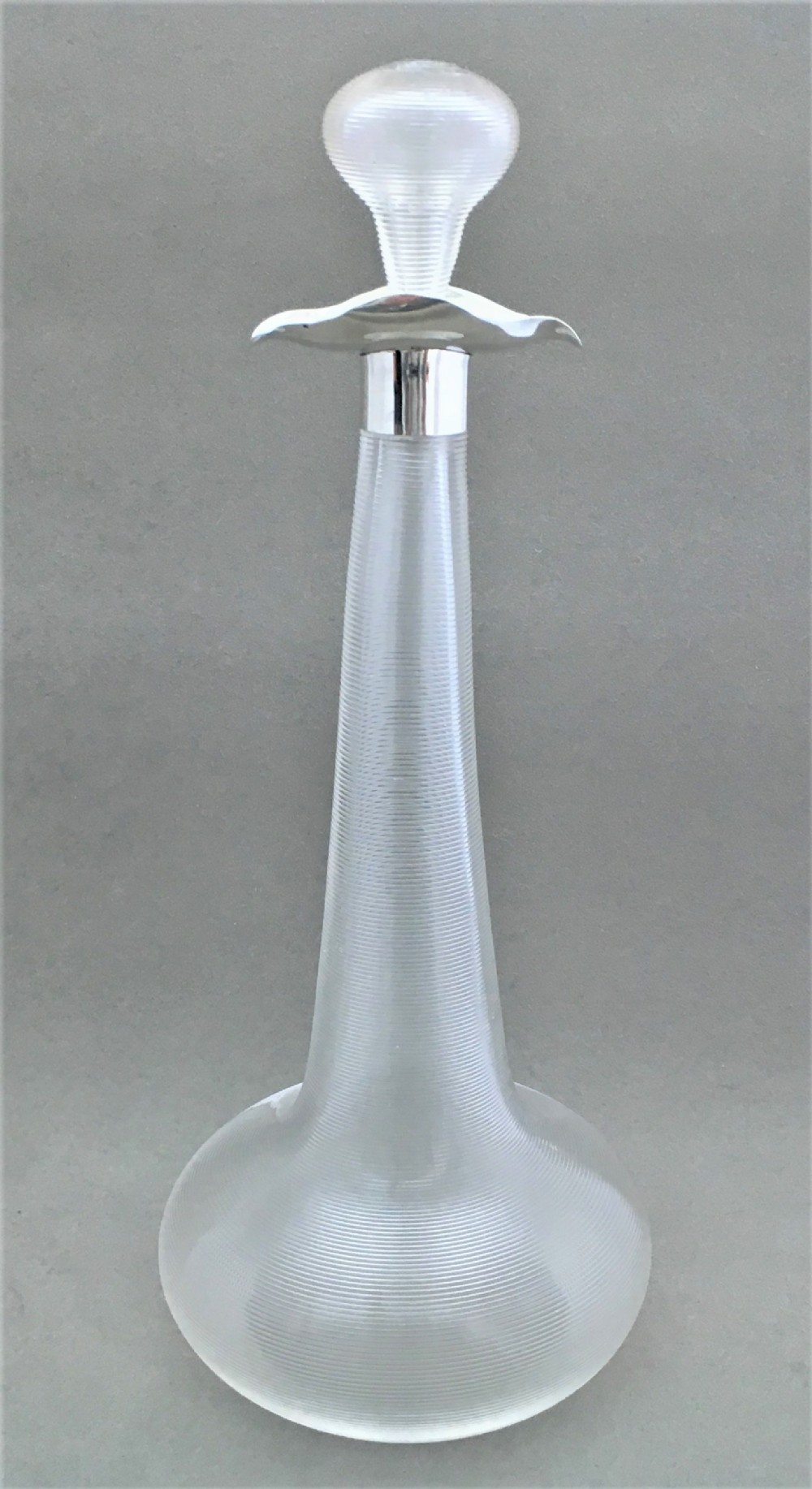 A Superb Chester silver mounted spirit decanter or oil bottle