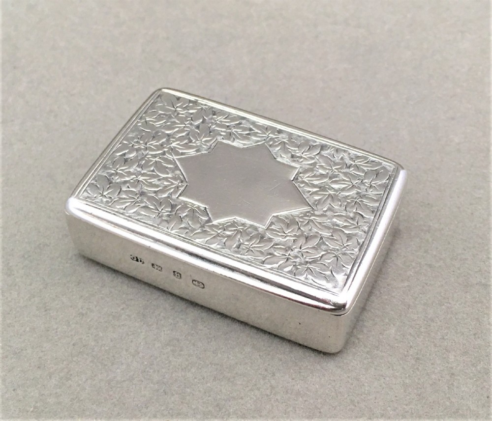 A wonderful Victorian Silver snuff box