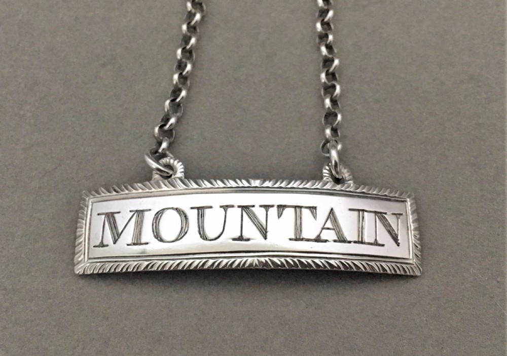 A Rare 18th Century silver Mountain label - Female silversmith View III