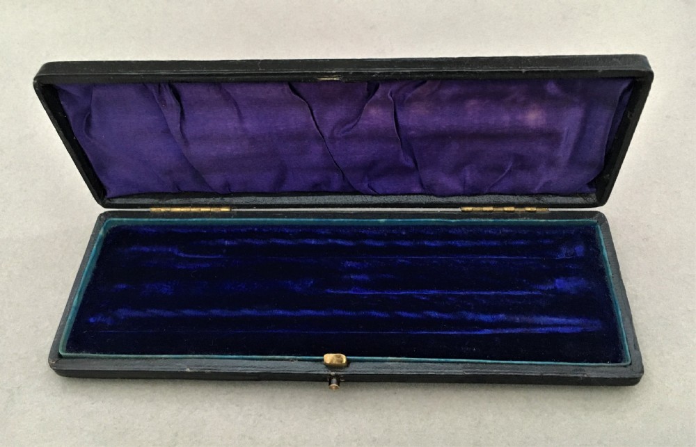 A boxed silver writing set assayed in Chester View VI