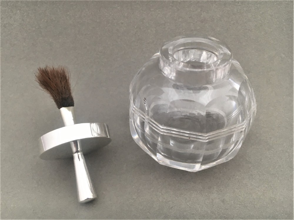 A stylish silver mounted glue pot View III