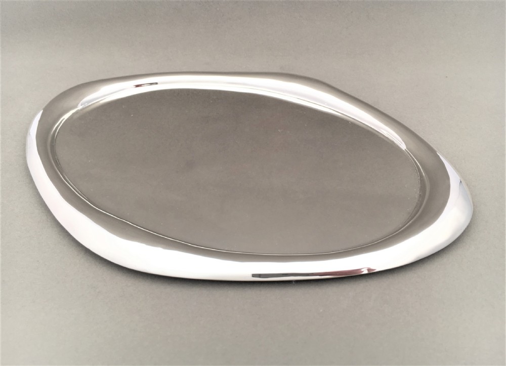 A Useful George V silver tray