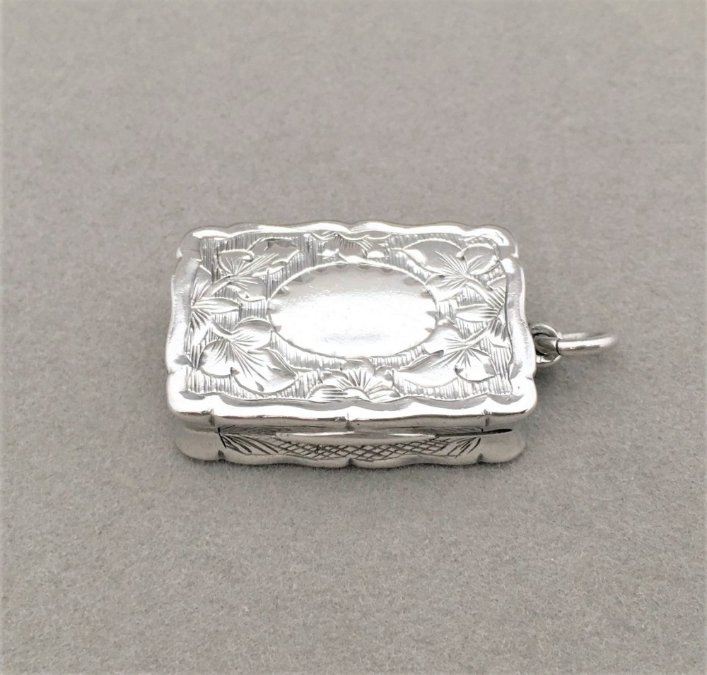 A delightful Victorian silver vinaigrette