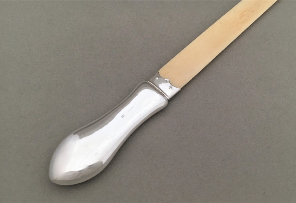 A handsome silver and ivory Edwardian page turner View III