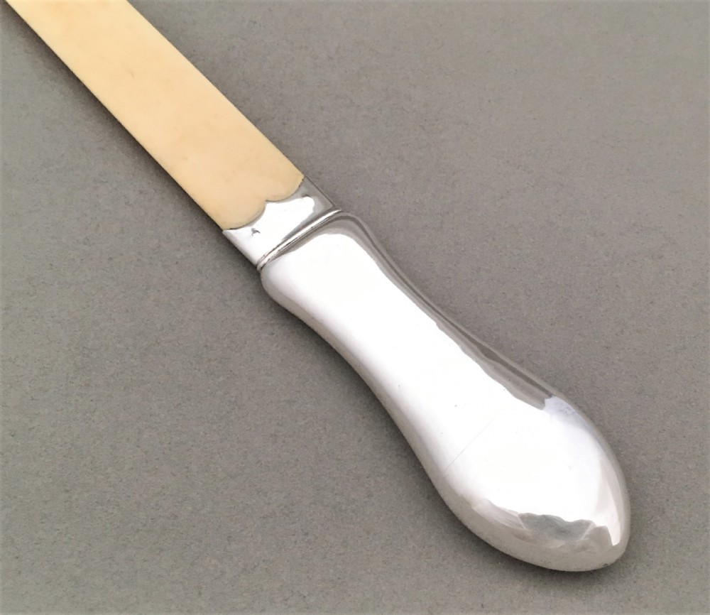 A handsome silver and ivory Edwardian page turner View IV