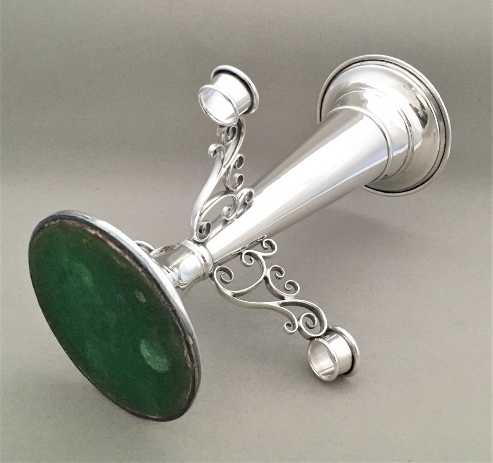 A fabulous silver epergne trumpet vase centrepiece View VII