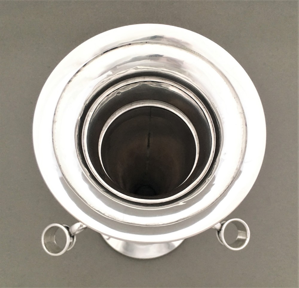 A fabulous silver epergne trumpet vase centrepiece View IX