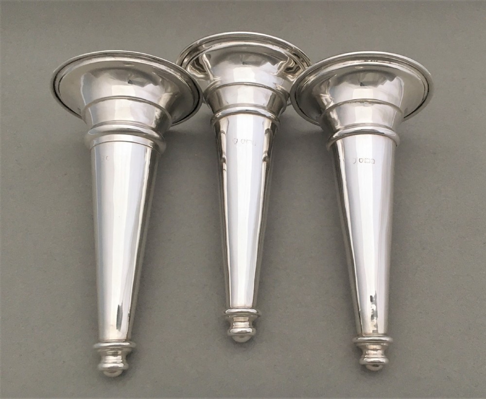 A fabulous silver epergne trumpet vase centrepiece View XII