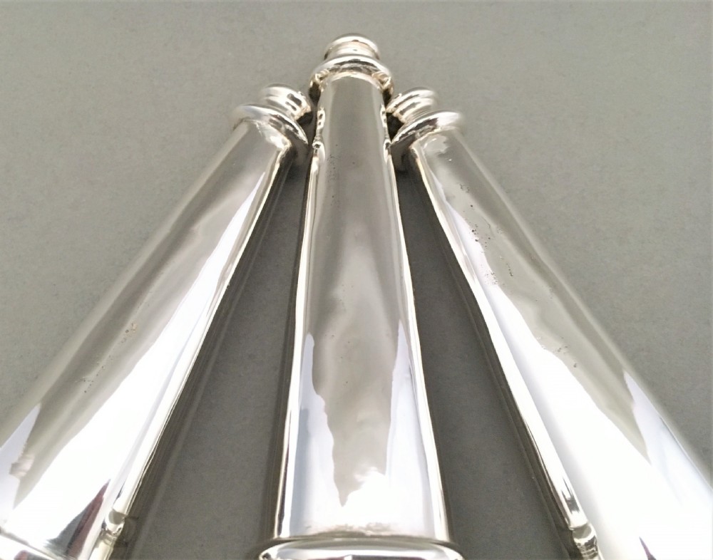 A fabulous silver epergne trumpet vase centrepiece View XIII