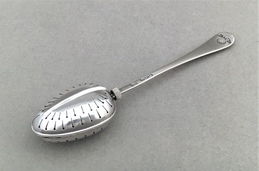 A Victorian silver 'Teaette' tea infuser View III