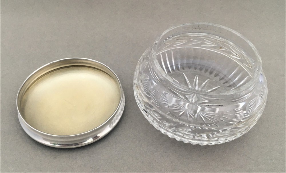 A charming silver & guilloche enamel trinket pot View III