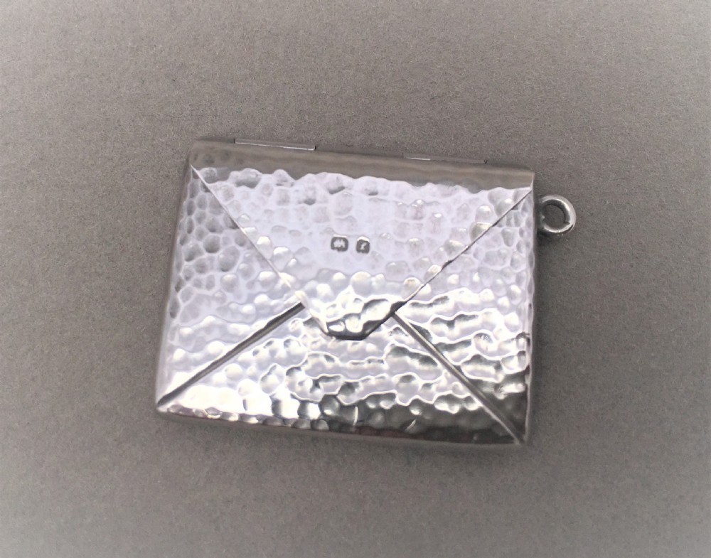 A lovely Arts & Crafts silver stamp case View V