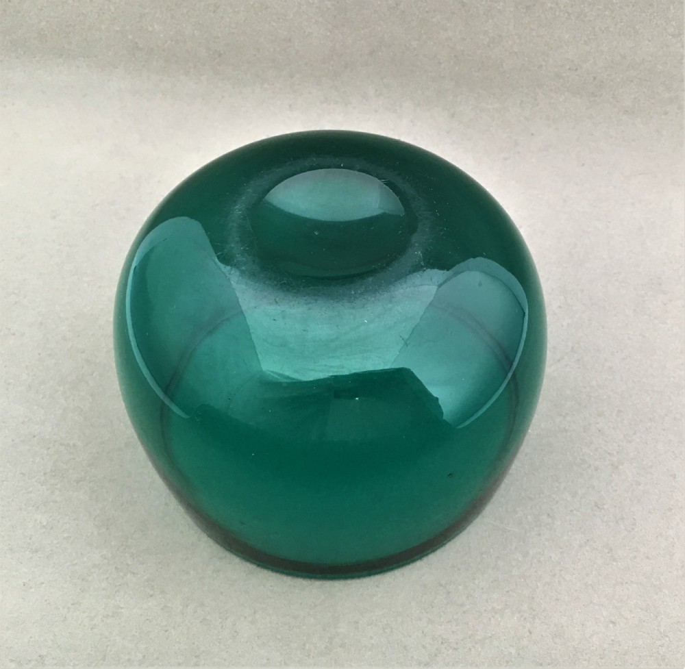 A Victorian Bristol green glass finger bowl View III