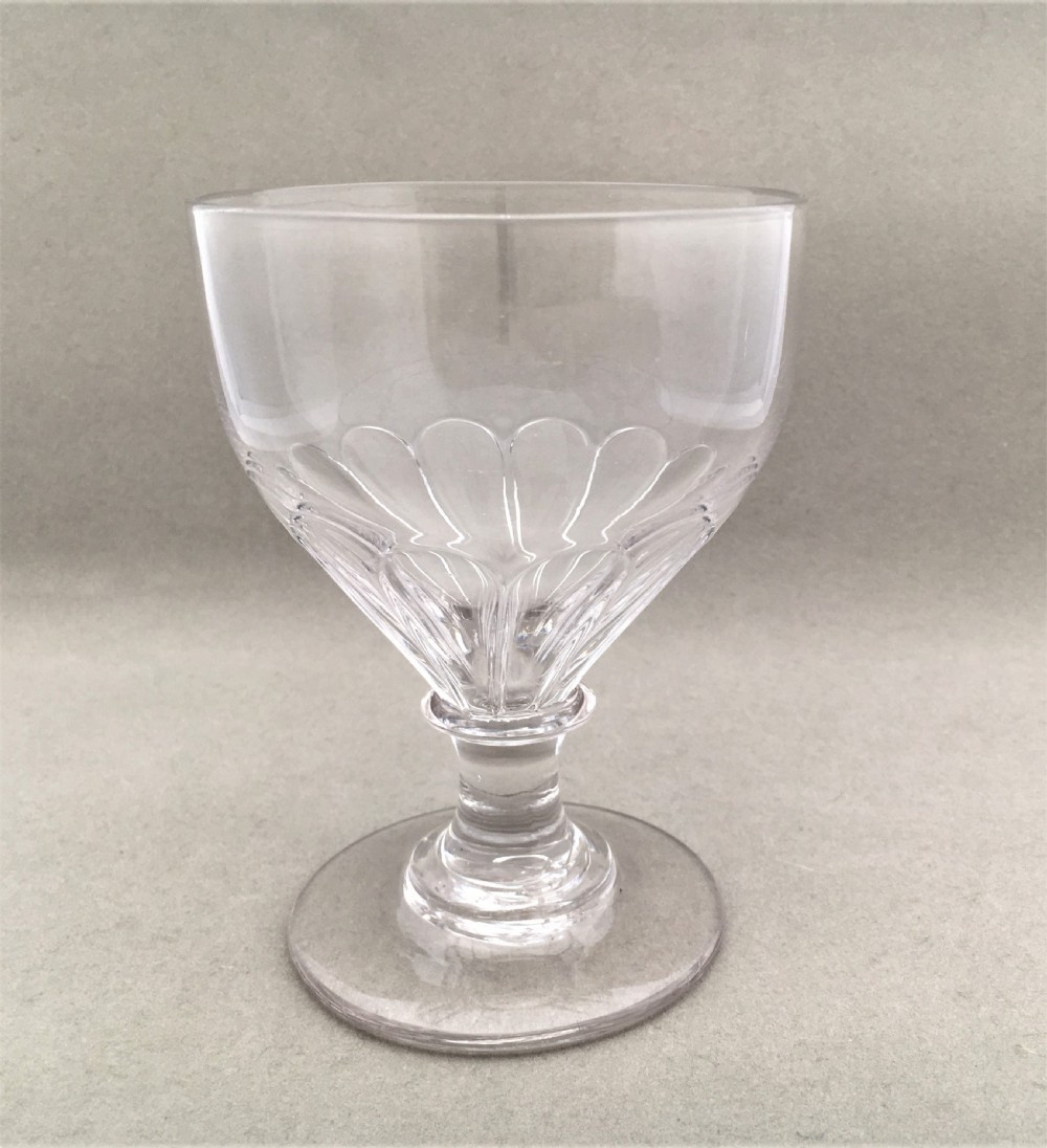 A handsome Georgian wrythen pan rummer