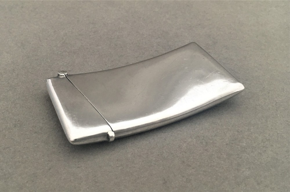 A fabulous Edwardian naturalistic silver card case View III