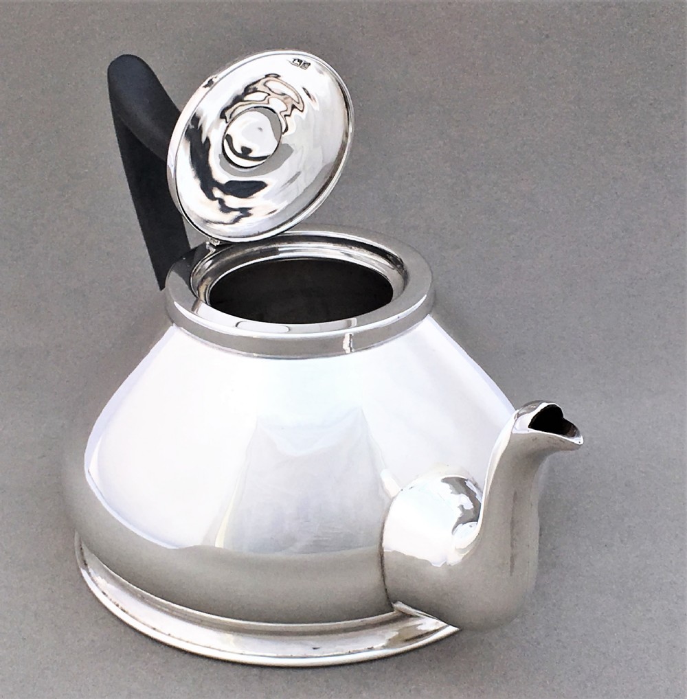 An unusual Chester silver breakfast teapot View VIII