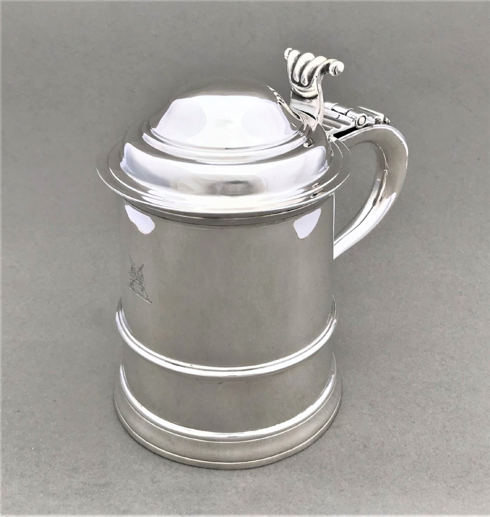 An exceptional silver Georgian revival tankard