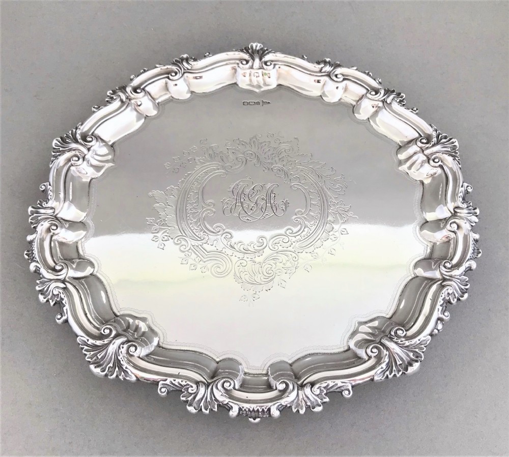 A superb Edwardian silver salver View II