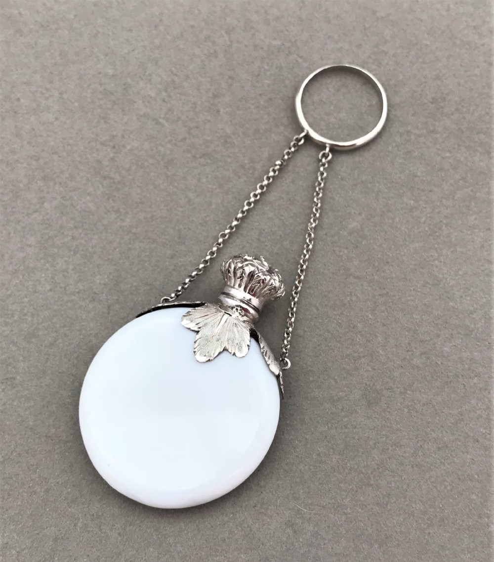 A gorgeous Silver mounted scent bottle