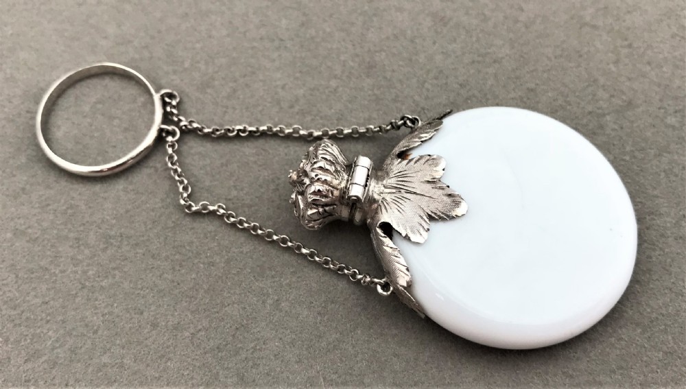 A gorgeous Silver mounted scent bottle View V