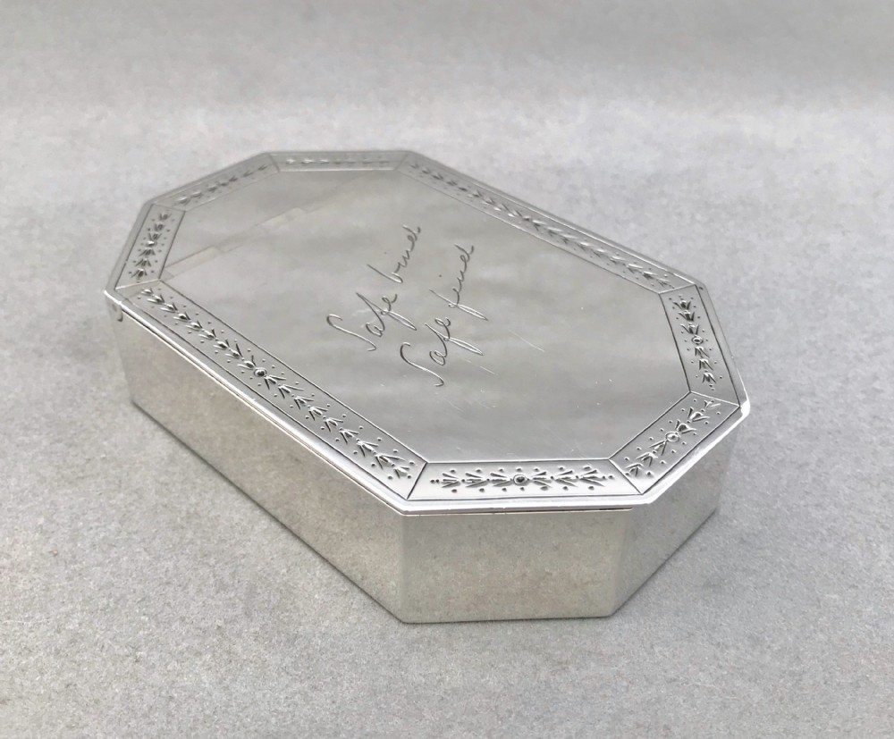 A Fabulous quality silver keep safe box View X