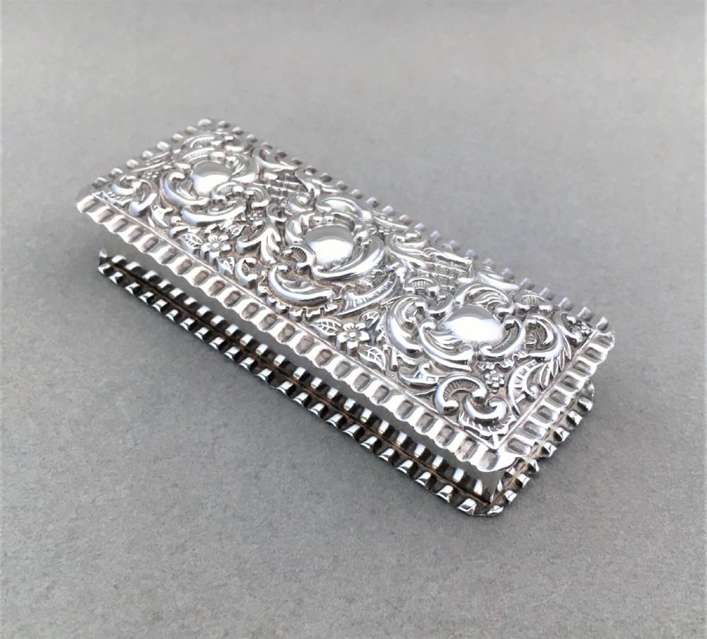 A Victorian silver trinket box View II
