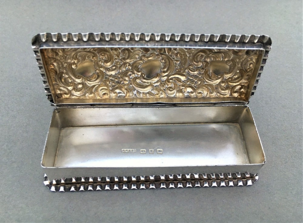 A Victorian silver trinket box View IV